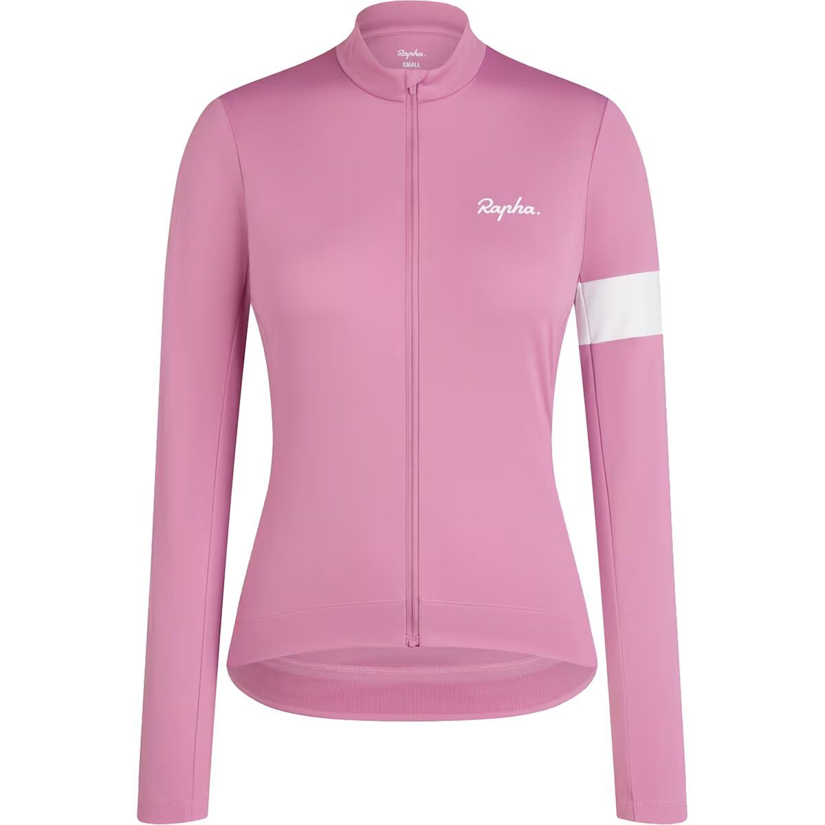 Image of Rapha Core Thermal Long Sleeve Jersey - Women's Dusty Mauve/White, M