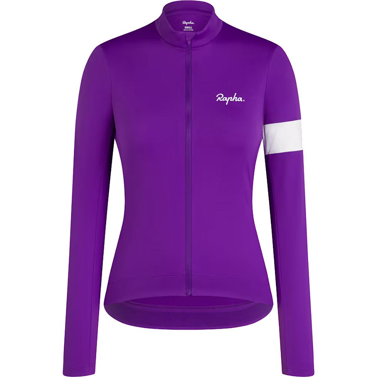Image of Rapha Core Thermal Long Sleeve Jersey - Women's Ultraviolet/White, S