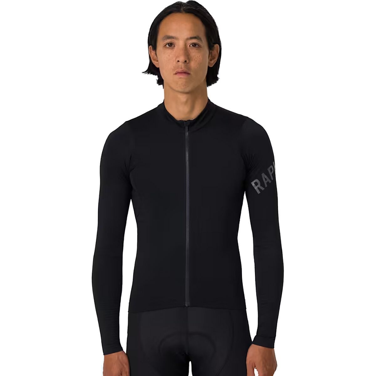 Image of Rapha Pro Team Long Sleeve Midweight Jersey - Men's Black/White, L