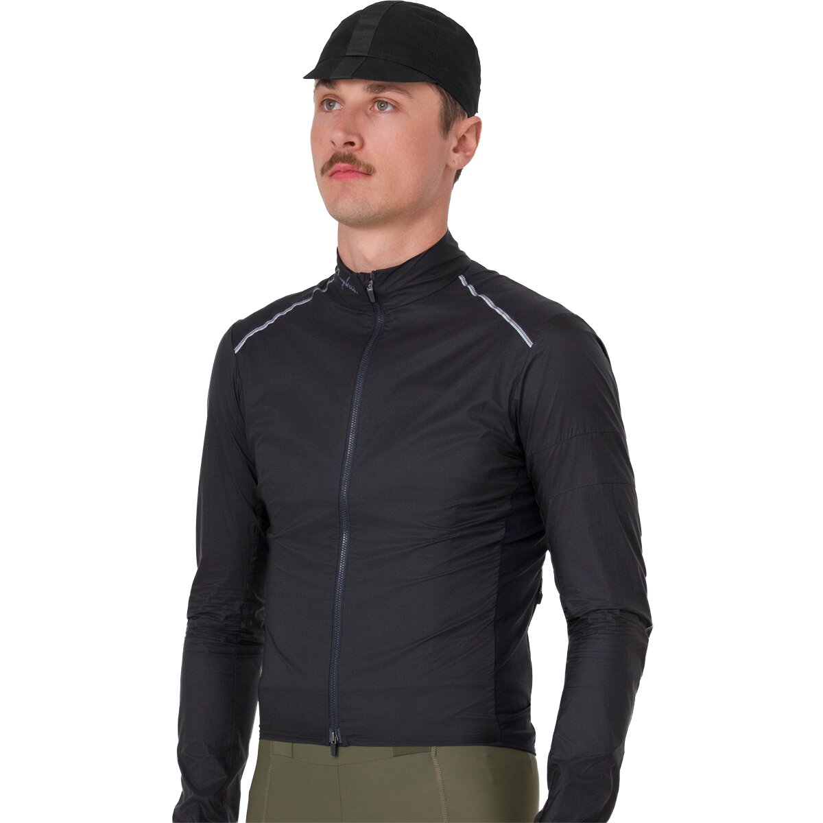 Image of Rapha Brevet Element Wind Jacket - Men's Black/Grey, XL