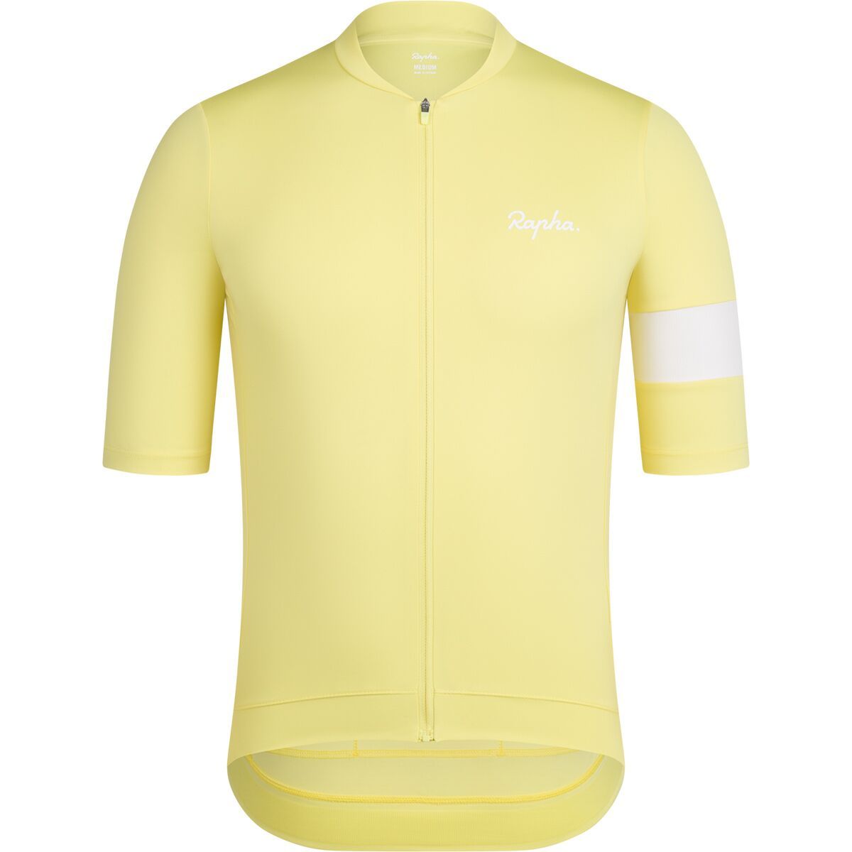 Image of Rapha Core Jersey - Men's Canary Yellow/White Alyssum, S