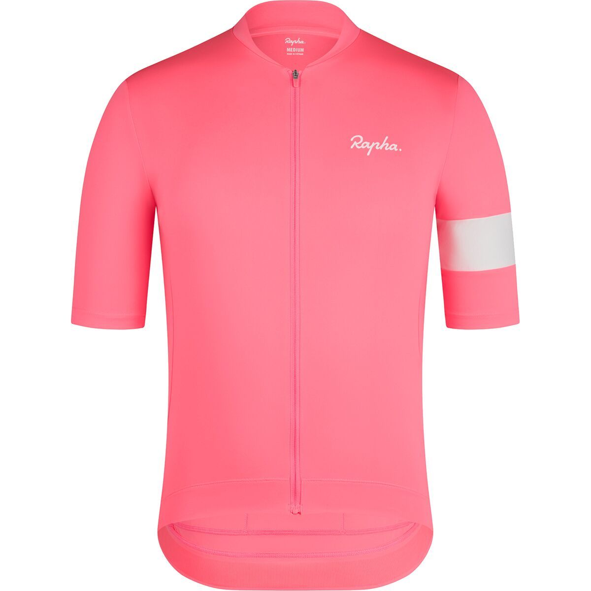 Image of Rapha Core Jersey - Men's High-Vis Pink/White, S