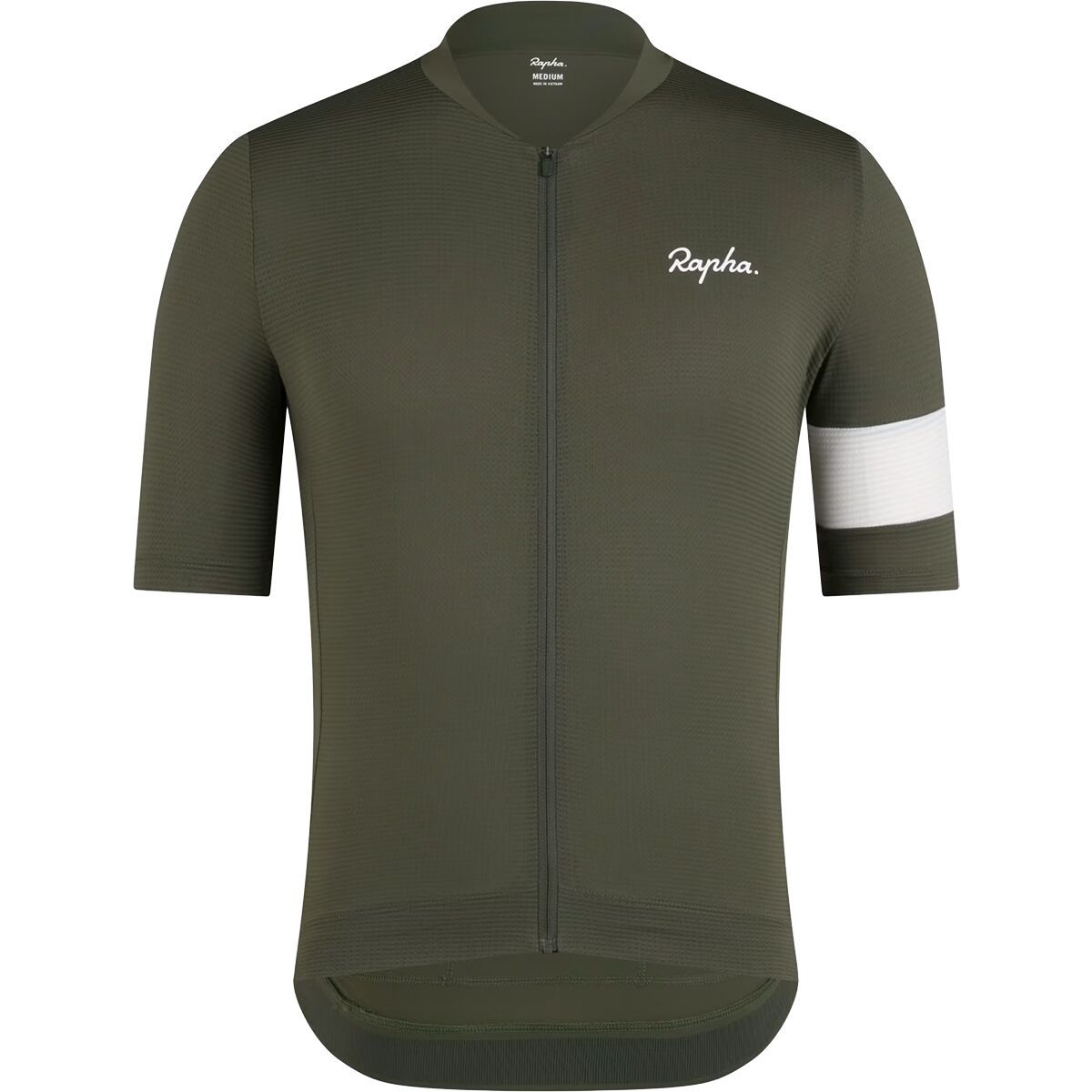 Image of Rapha Core Lightweight Jersey - Men's Dark Green/White, L