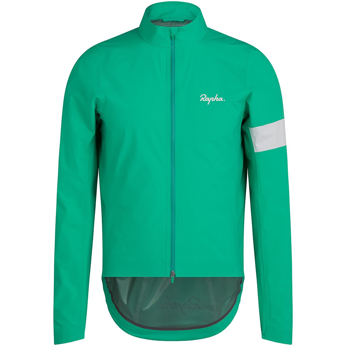 Image of Rapha Core Rain Jacket - Men's Fresh Green/White, L