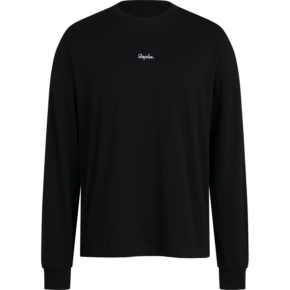 Image of Rapha Cotton Long-Sleeve T-Shirt - Men's Black/White, XL