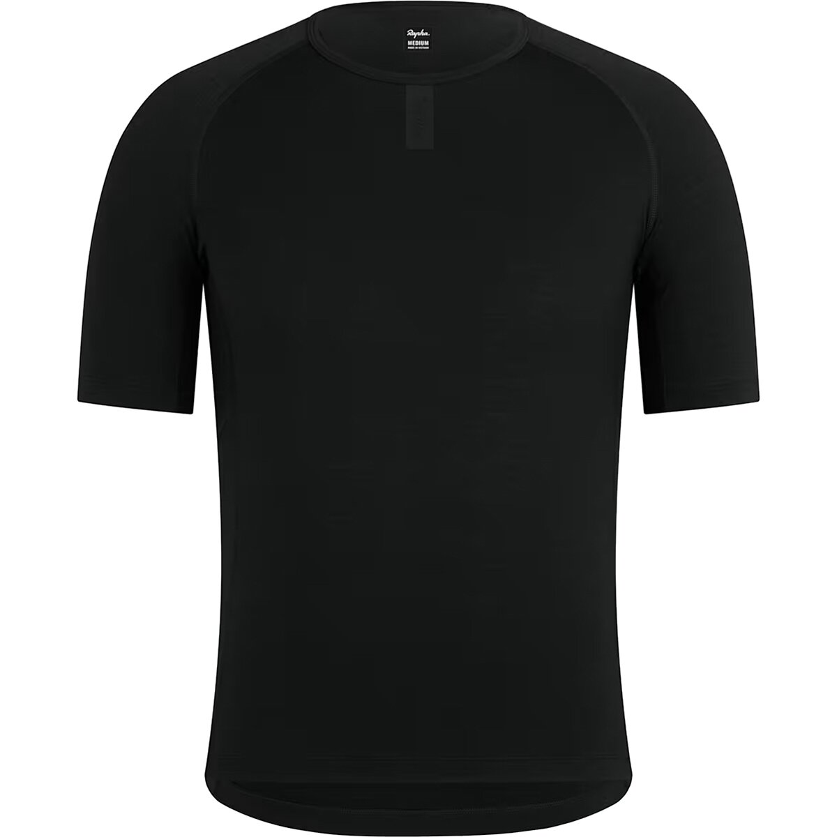 Image of Rapha Merino Short-Sleeve Base Layer - Men's Black/Black, XS