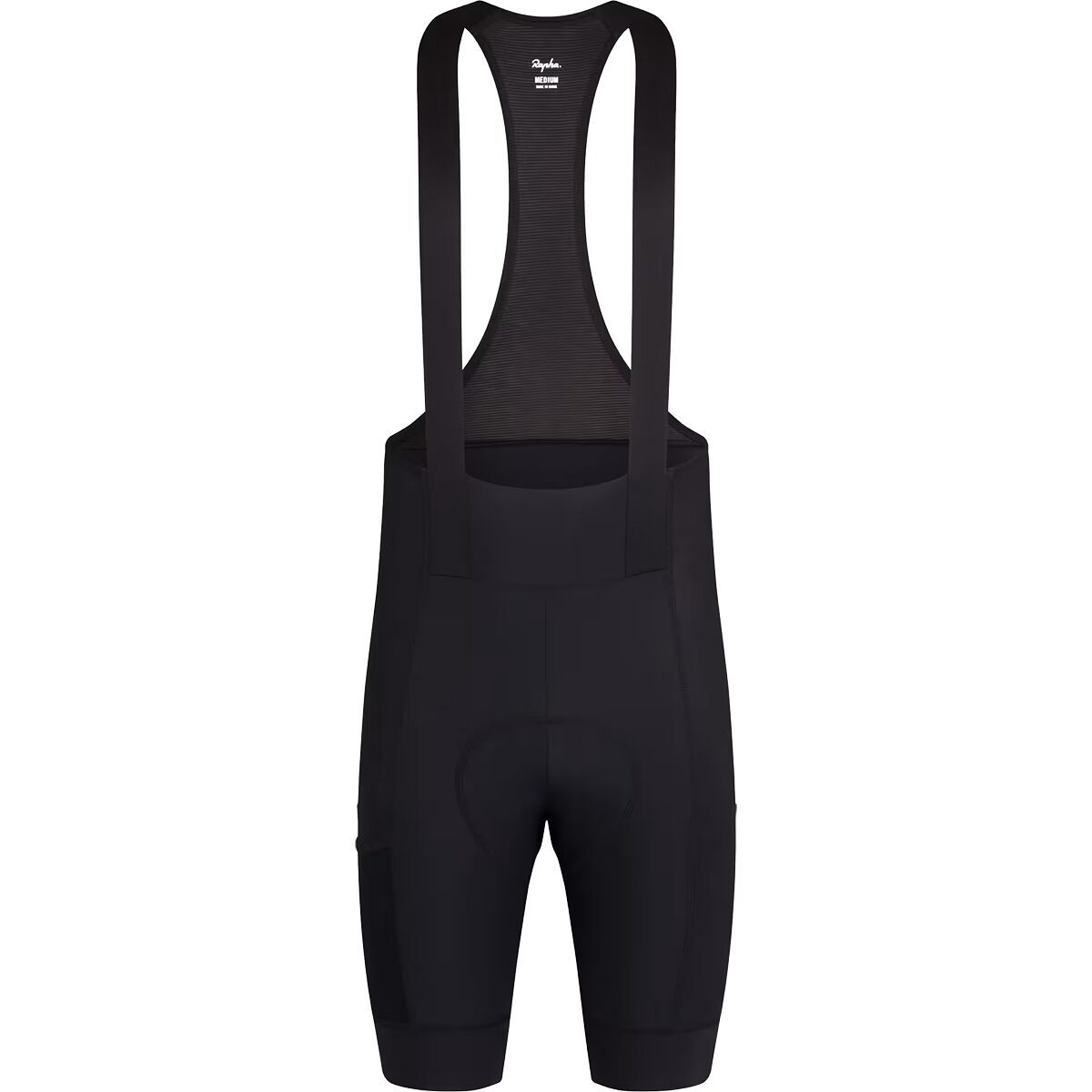Image of Rapha Brevet Element Cargo Bib Shorts - Men's Black/Black, S