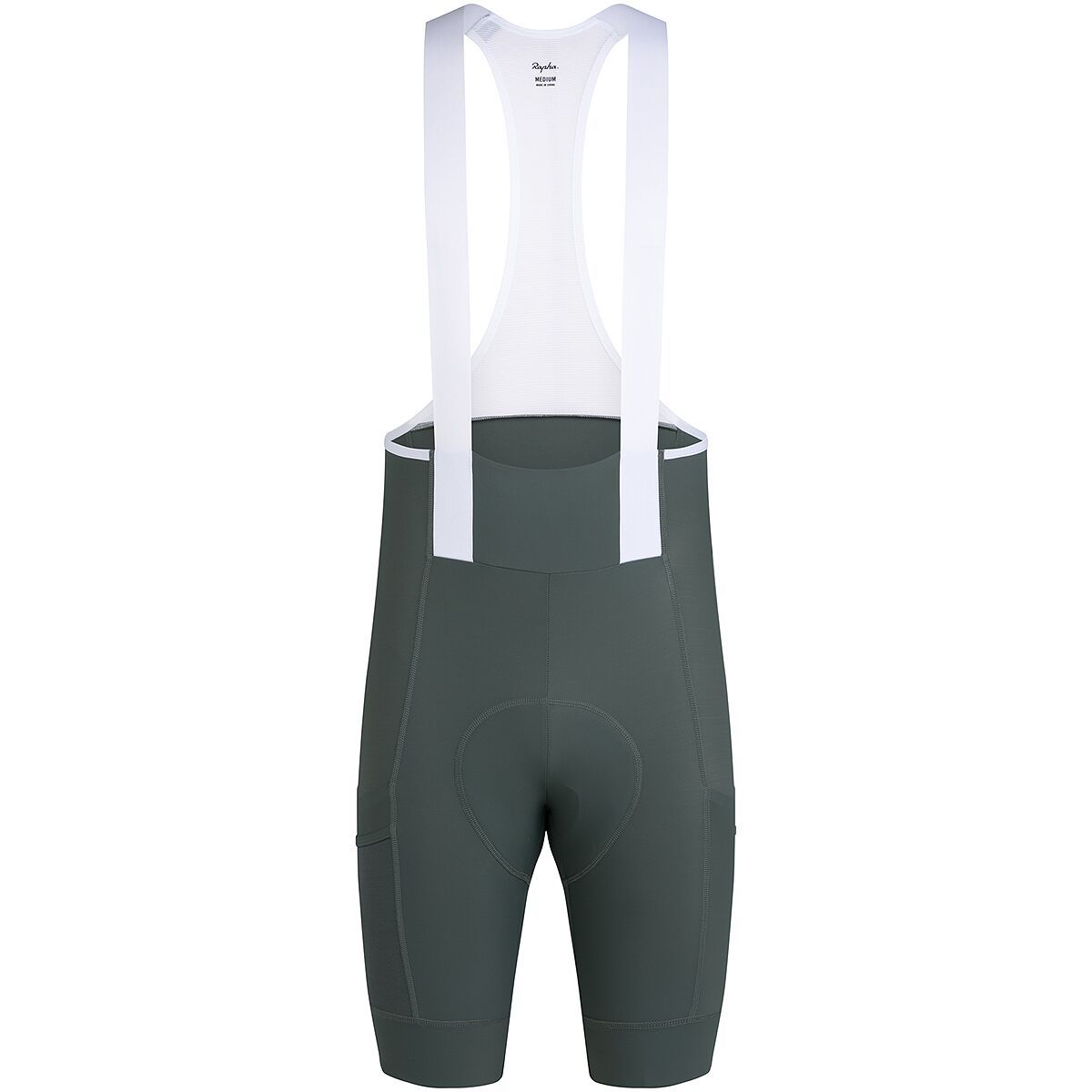 Image of Rapha Brevet Element Cargo Bib Shorts - Men's Onyx/White, S