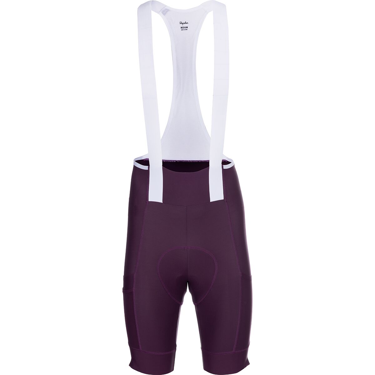 Image of Rapha Brevet Element Cargo Bib Shorts - Men's Plum/White, M