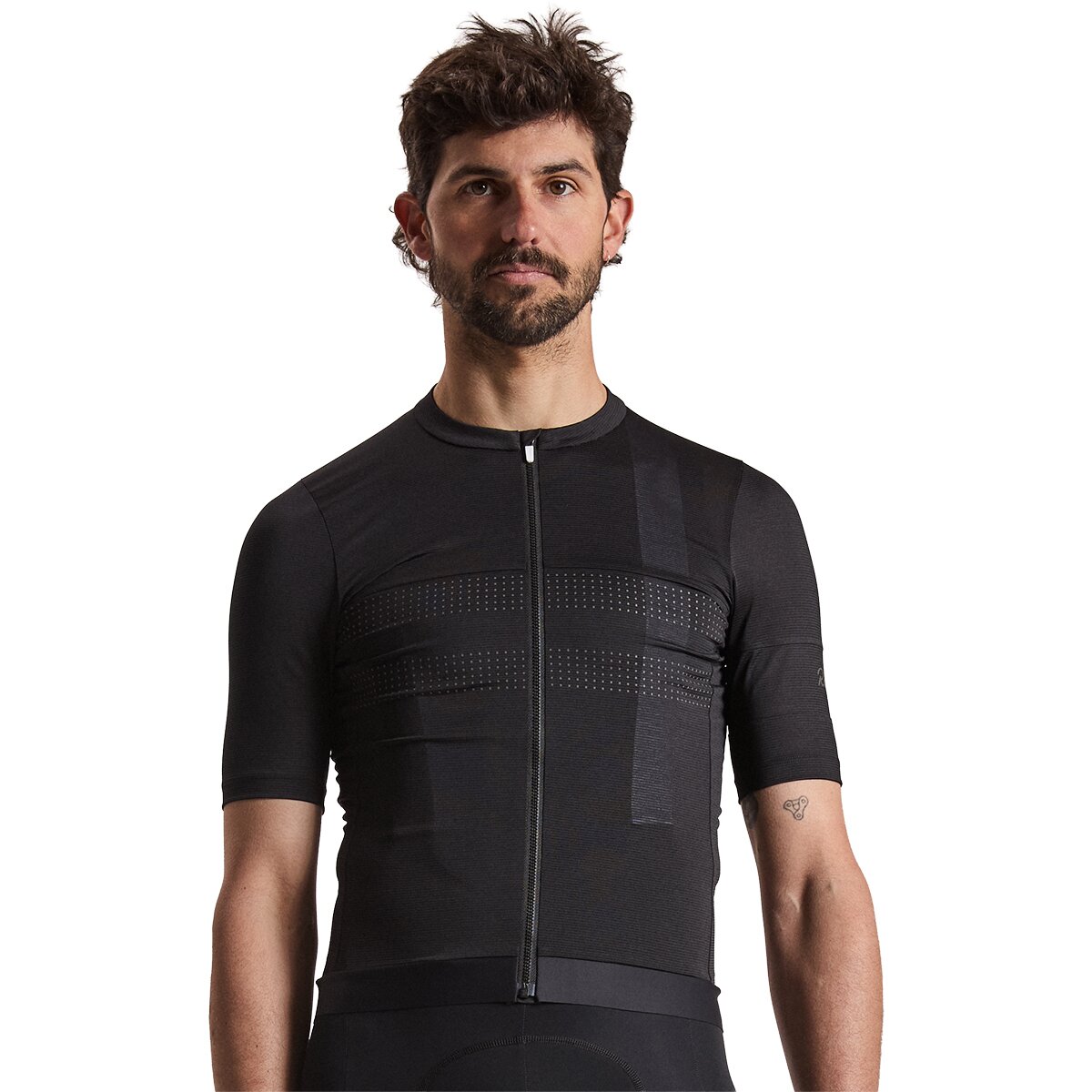 Image of Rapha Brevet Lightweight Jersey III - Men's Black/Black Reflective, M