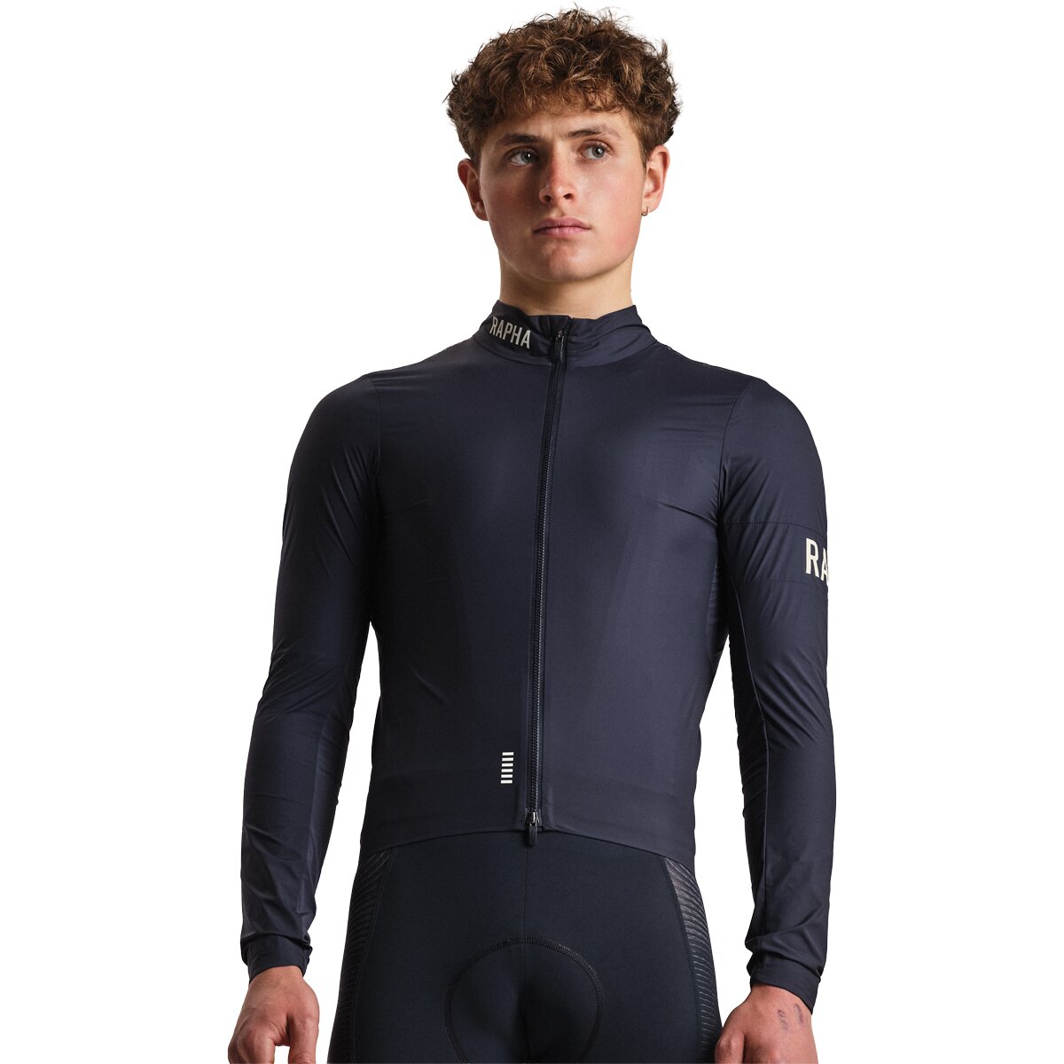 Image of Rapha Pro Team Lightweight Wind Jacket - Men's Carbon/Navy, XL