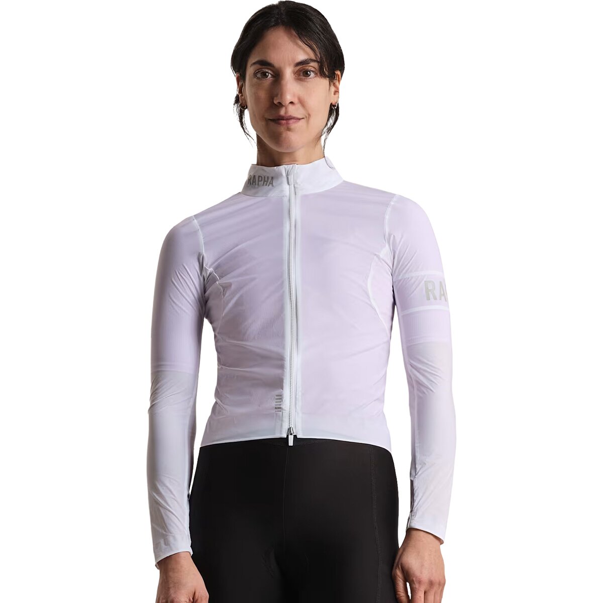 Image of Rapha Pro Team Lightweight Wind Jacket - Women's White/White Reflective, L