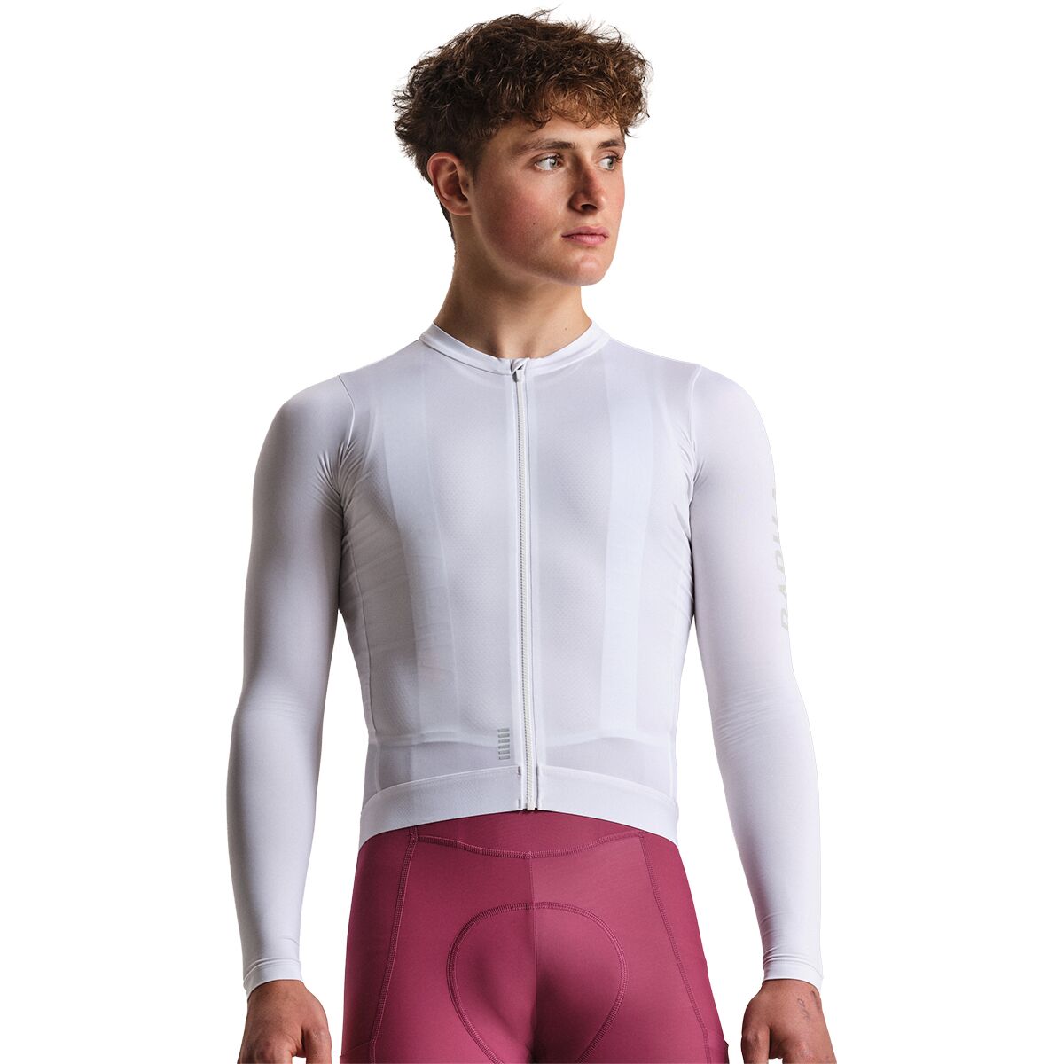 Image of Rapha Pro Team Long-Sleeve Lightweight Jersey - Men's White/Silver, XL