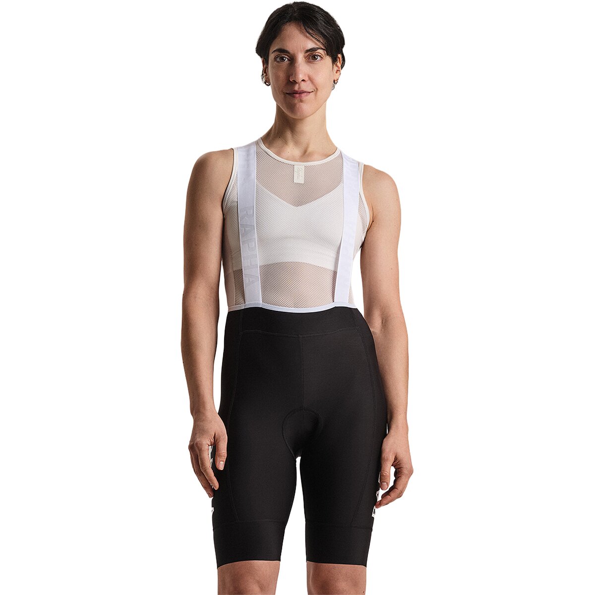 Image of Rapha Pro Team Training Bib Short - Women's Black/White, XS