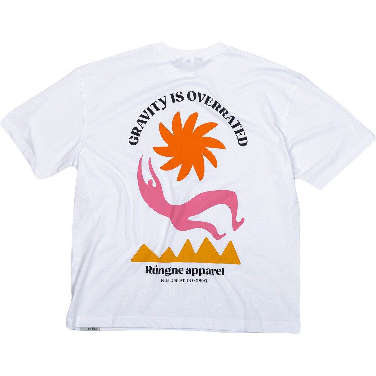 Image of Rungne Gravity is Overrated T-Shirt White, L