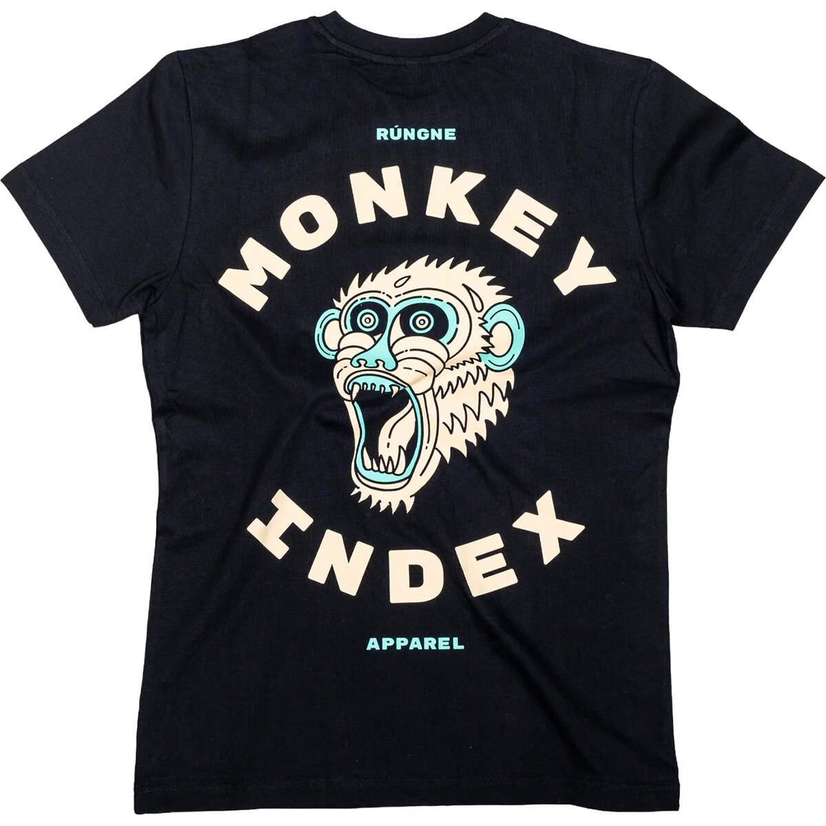Image of Rungne Monkey Index T-Shirt Black, S