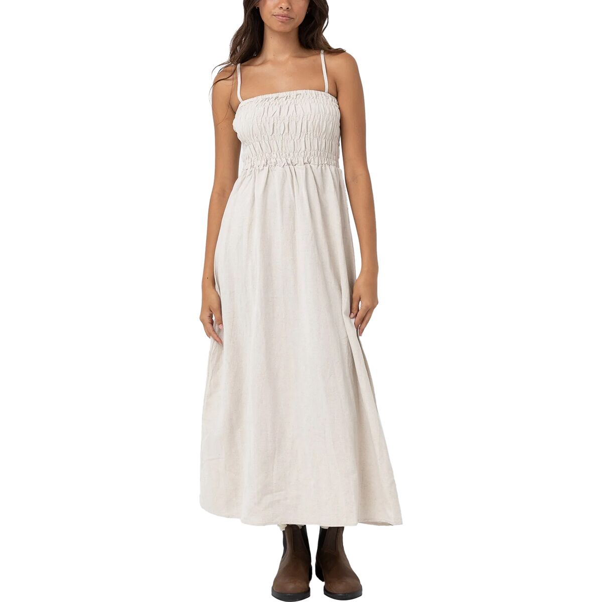 Rhythm Classic Shirred Midi Dress - Women's - Clothing
