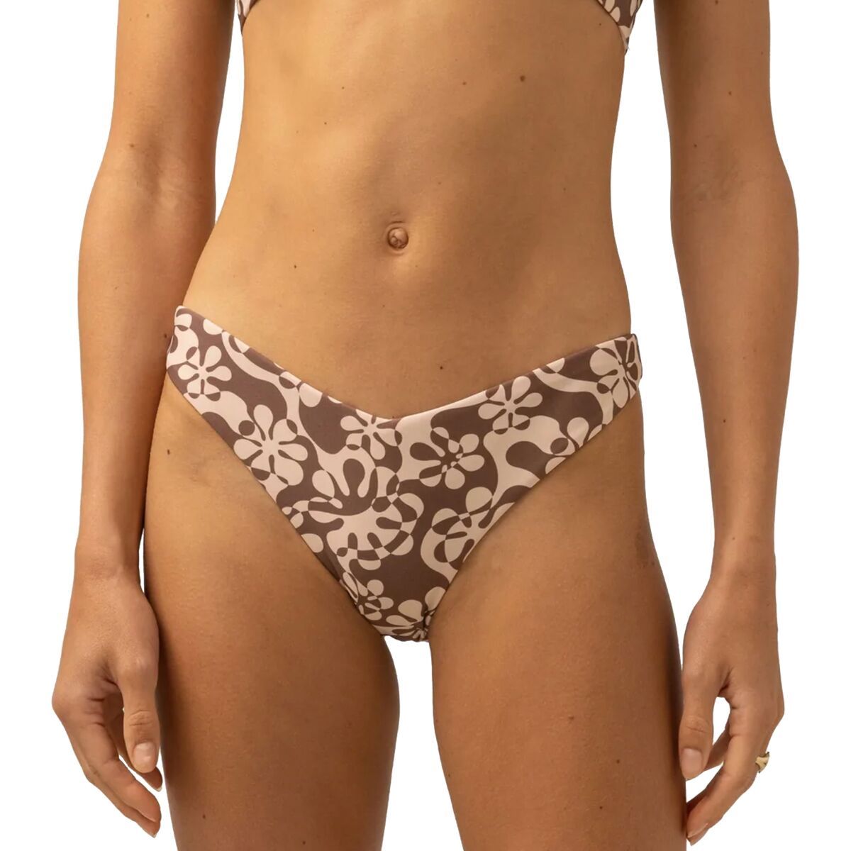 Rhythm Drifter Floral Hi Cut Pant - Women's Chocolate, XL