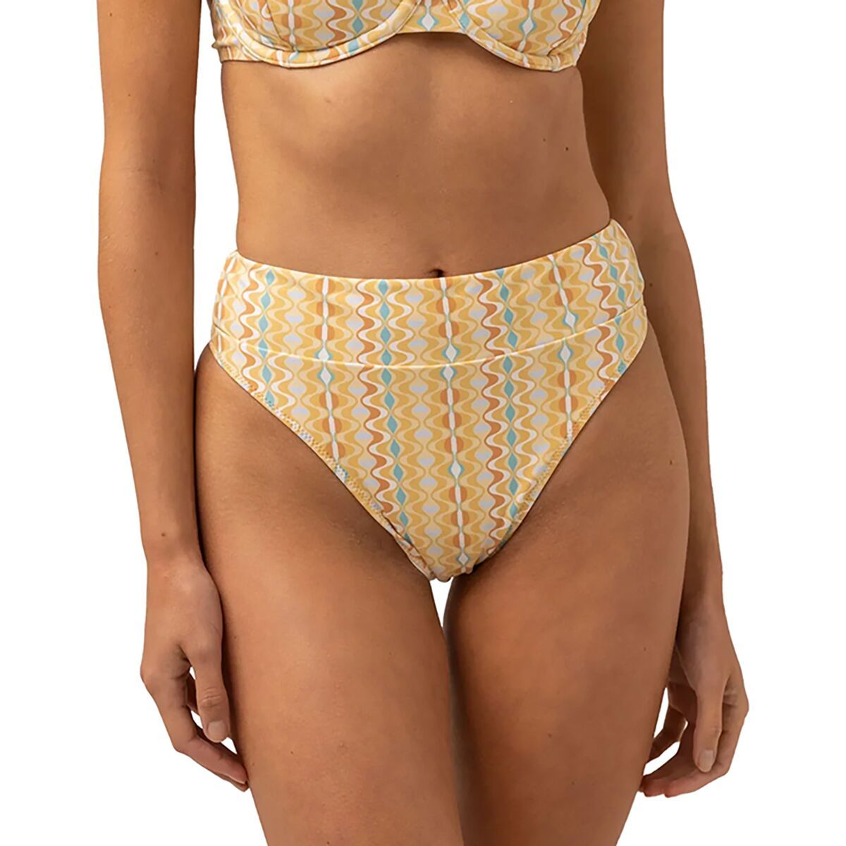 Rhythm Sunray Hi Hip Banded Pant - Women's Gold, XS