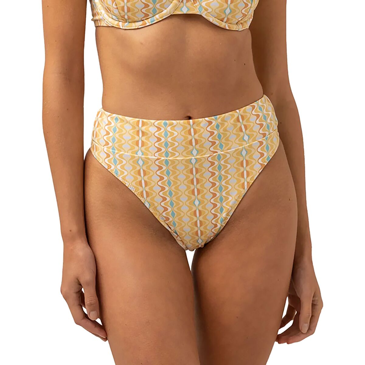 Rhythm Rhythm Sunray Hi Hip Banded Pant - Women's Gold, XS