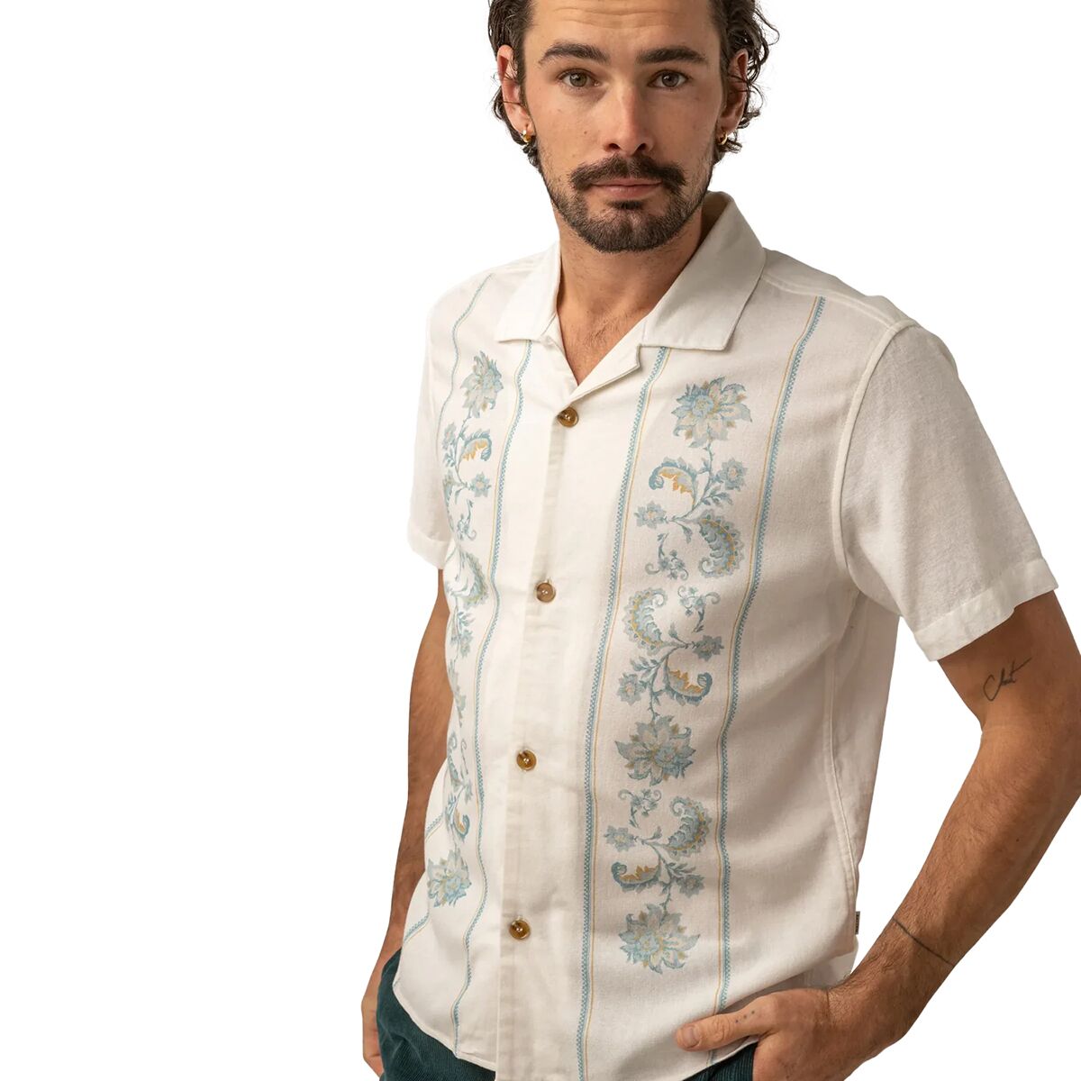 Cairo Cuban Linen Short-Sleeve Shirt - Men