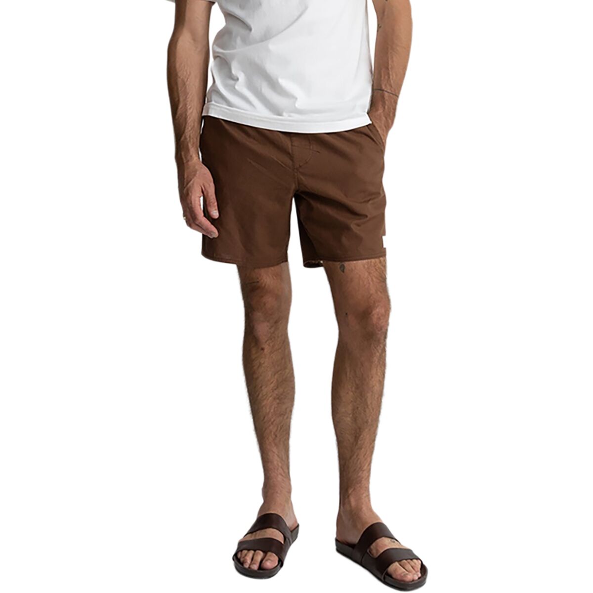 Image of Rhythm Classic Linen Jam Shorts - Men's Chocolate, 32