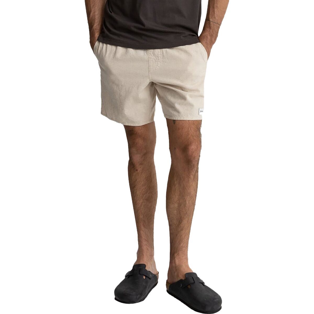 Image of Rhythm Classic Linen Jam Shorts - Men's Sand, 32