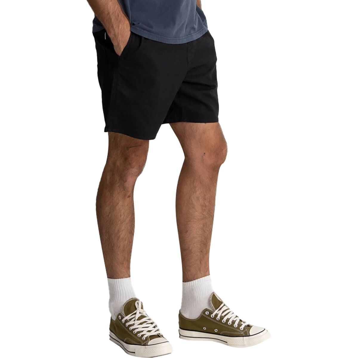 Image of Rhythm Classic Linen Jam Shorts - Men's Vintage Black, 36