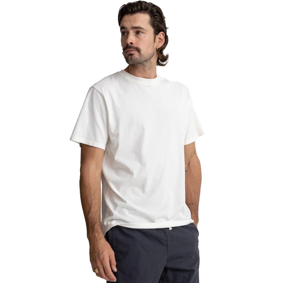 Image of Rhythm Classic Vintage T-Shirt - Men's Vintage White, M