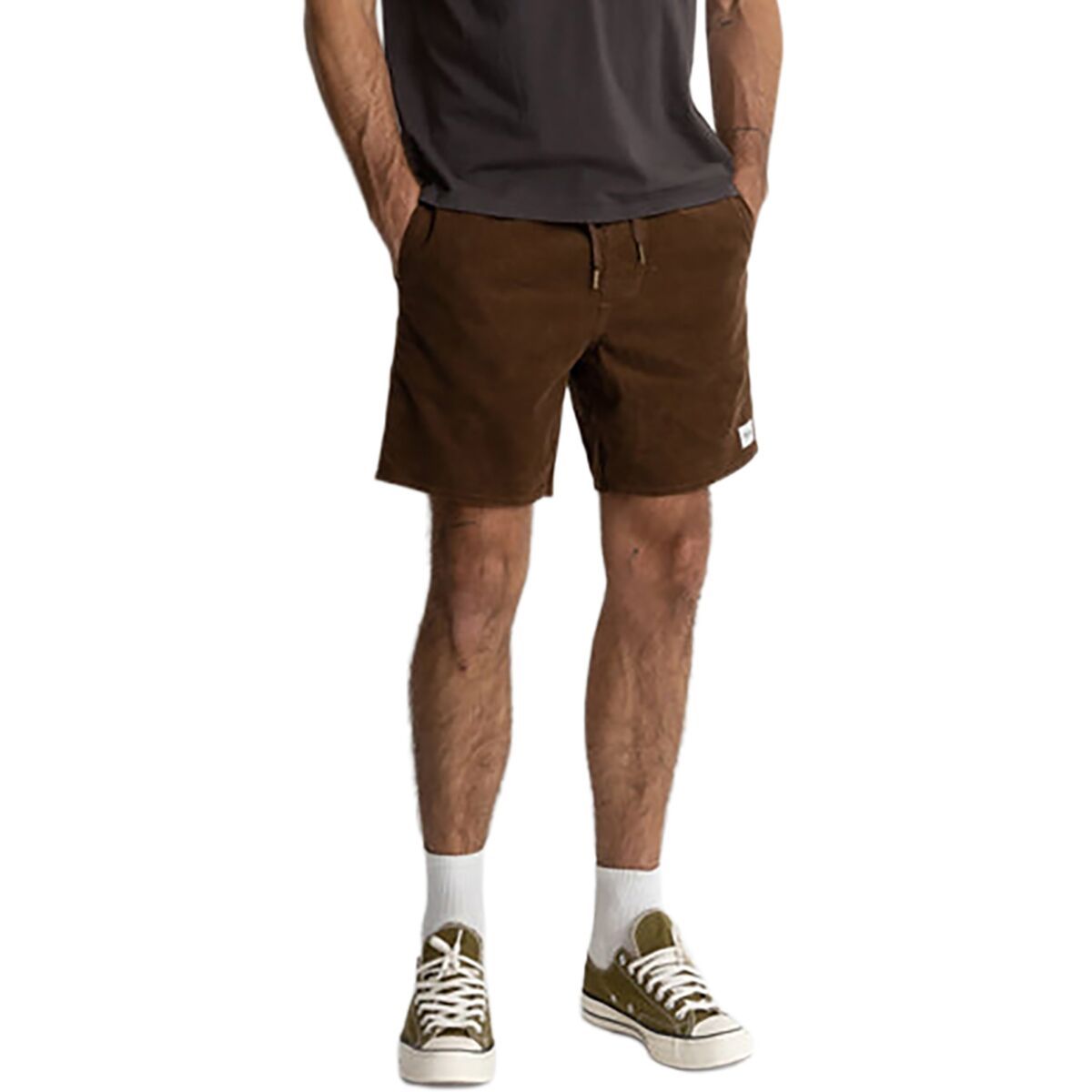 Image of Rhythm Classic Cord Jam Short - Men's Chocolate, 34