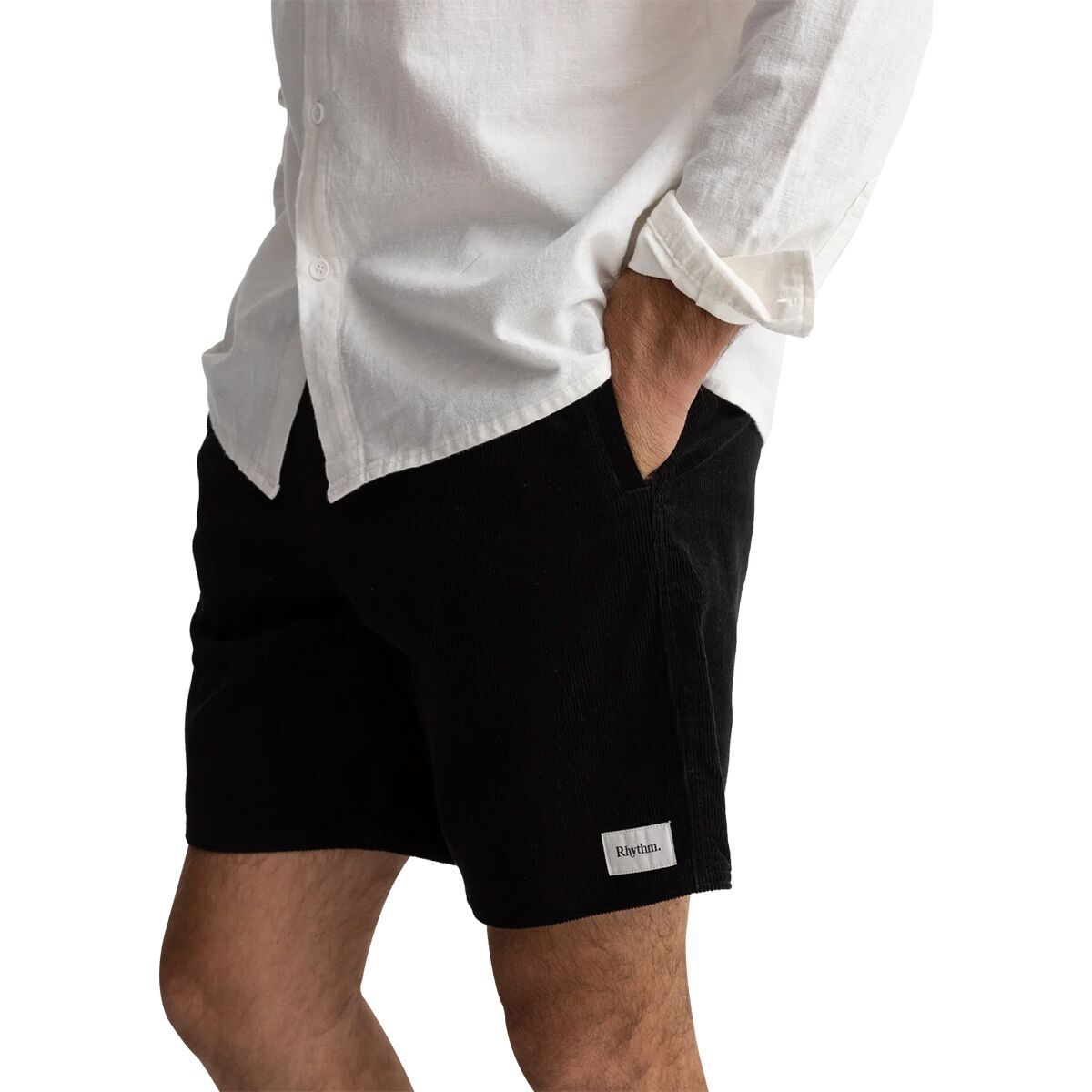 Image of Rhythm Classic Cord Jam Short - Men's Vintage Black, XL