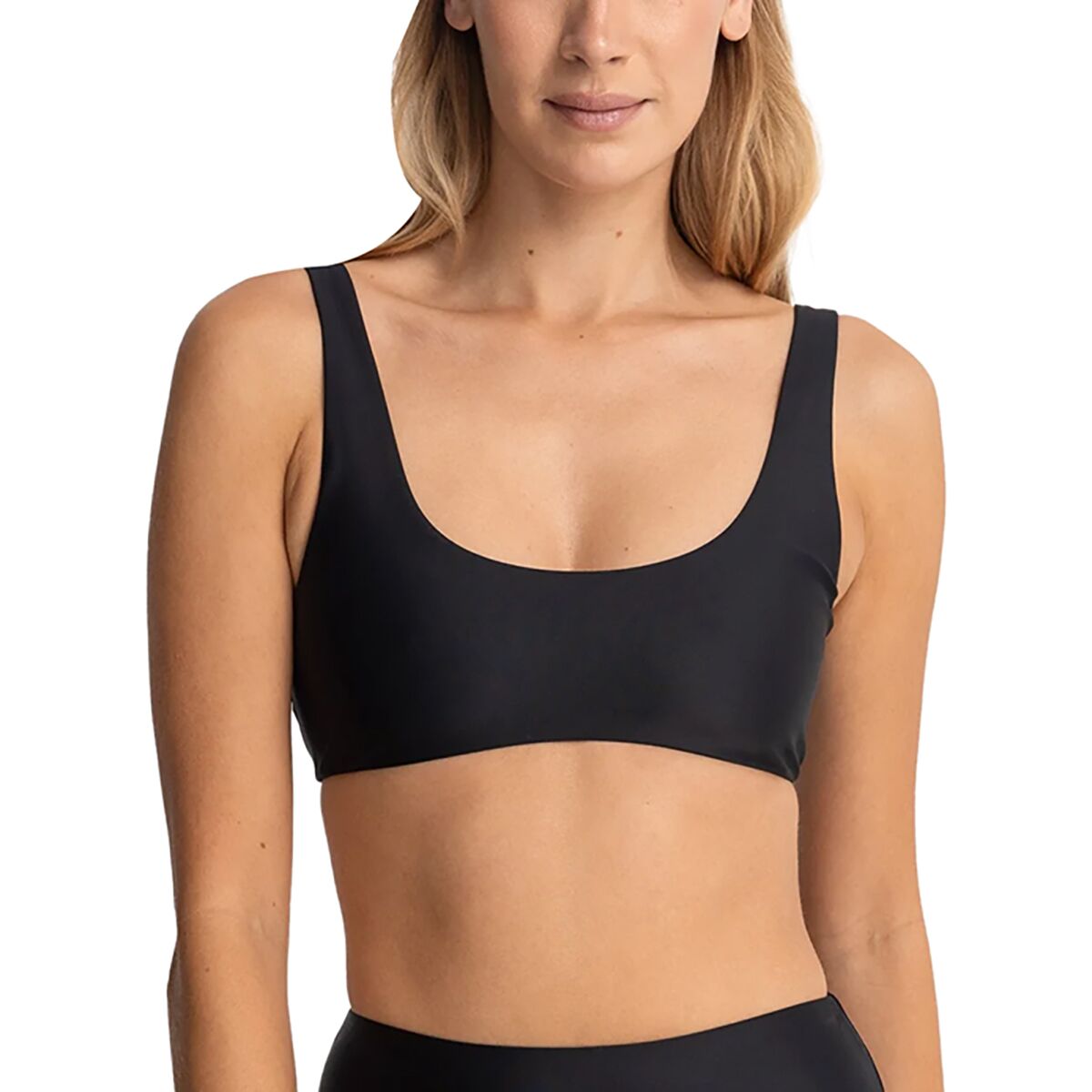 Image of Rhythm Classic Crop Bikini Top - Women's Black, S
