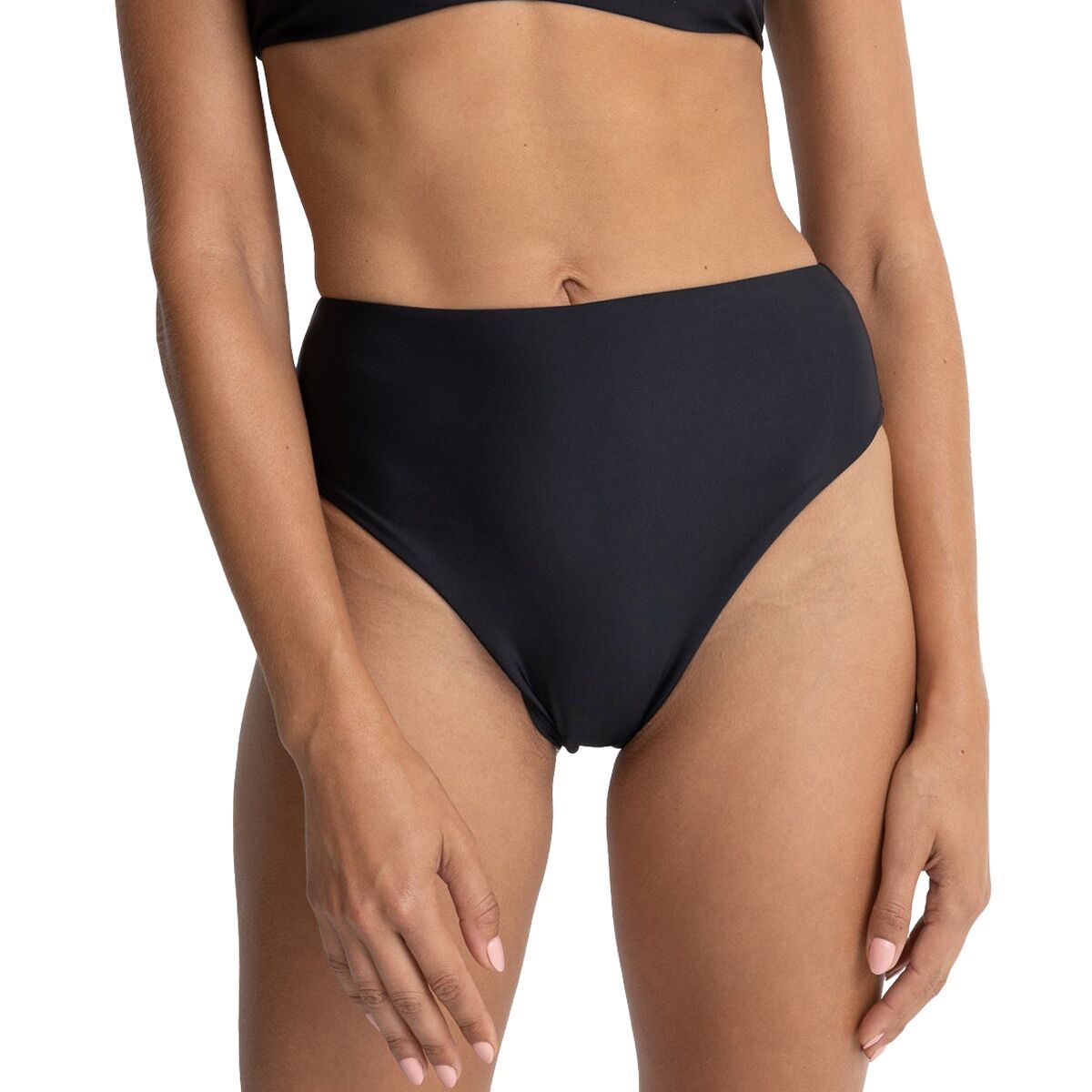 Image of Rhythm Classic Hi Waist Bikini Bottom - Women's Black, S