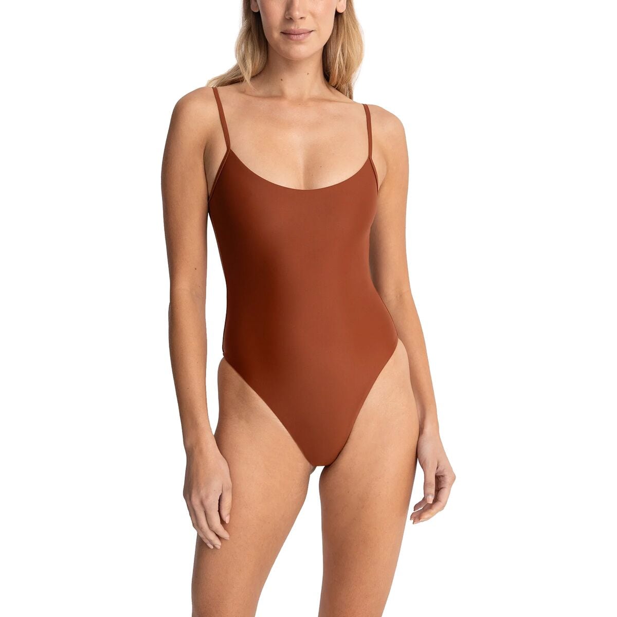 Classic Minimal One Piece Swimsuit - Women