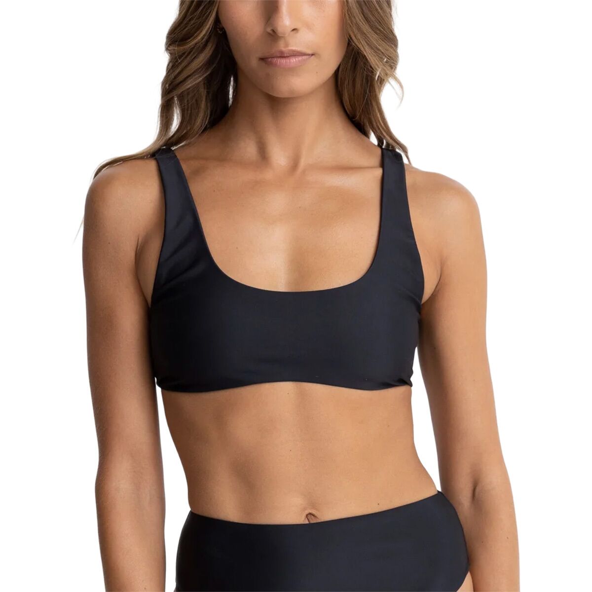 Image of Rhythm Classic Crop Bikini Top - Women's Black, XL