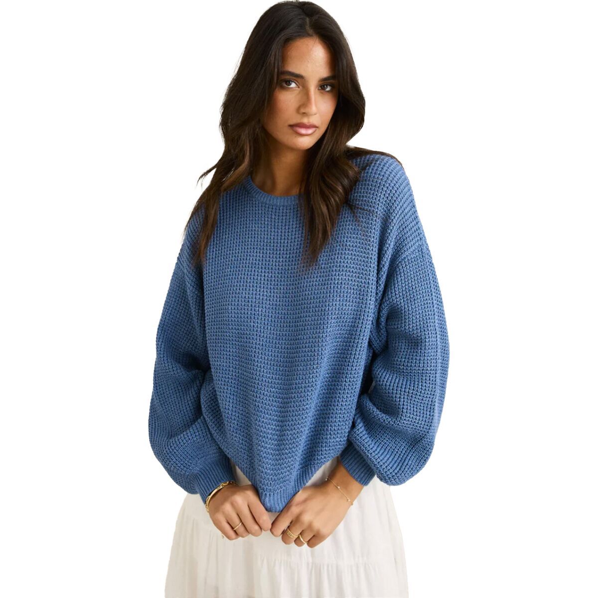 Image of Rhythm Classic Knit Jumper - Women's Steel Blue, XL