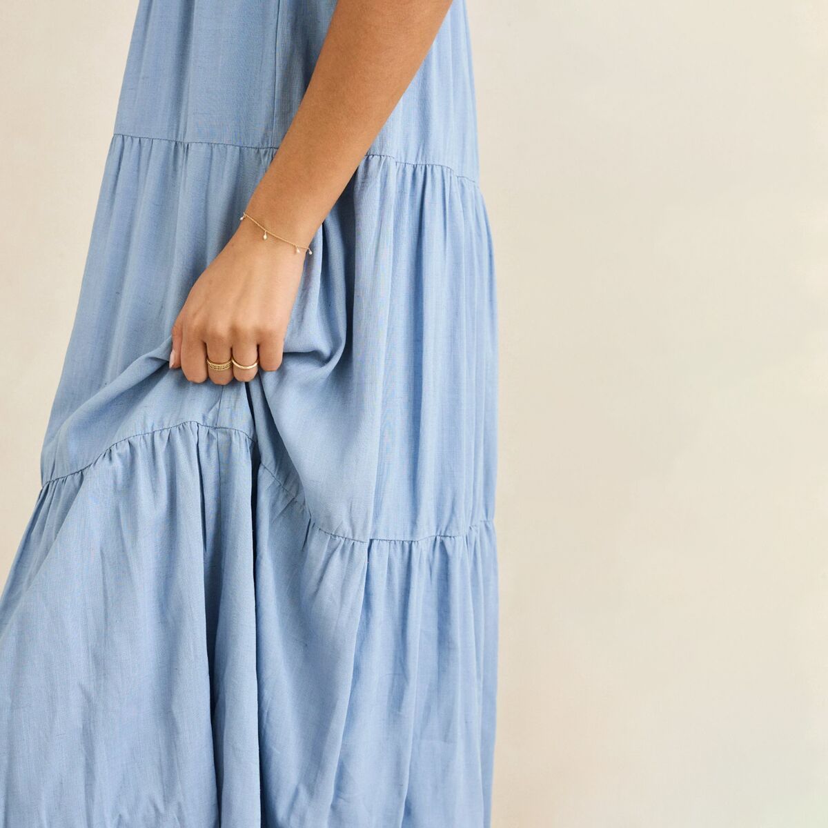 Rhythm Classic Tiered Midi Dress - Women's | eBay