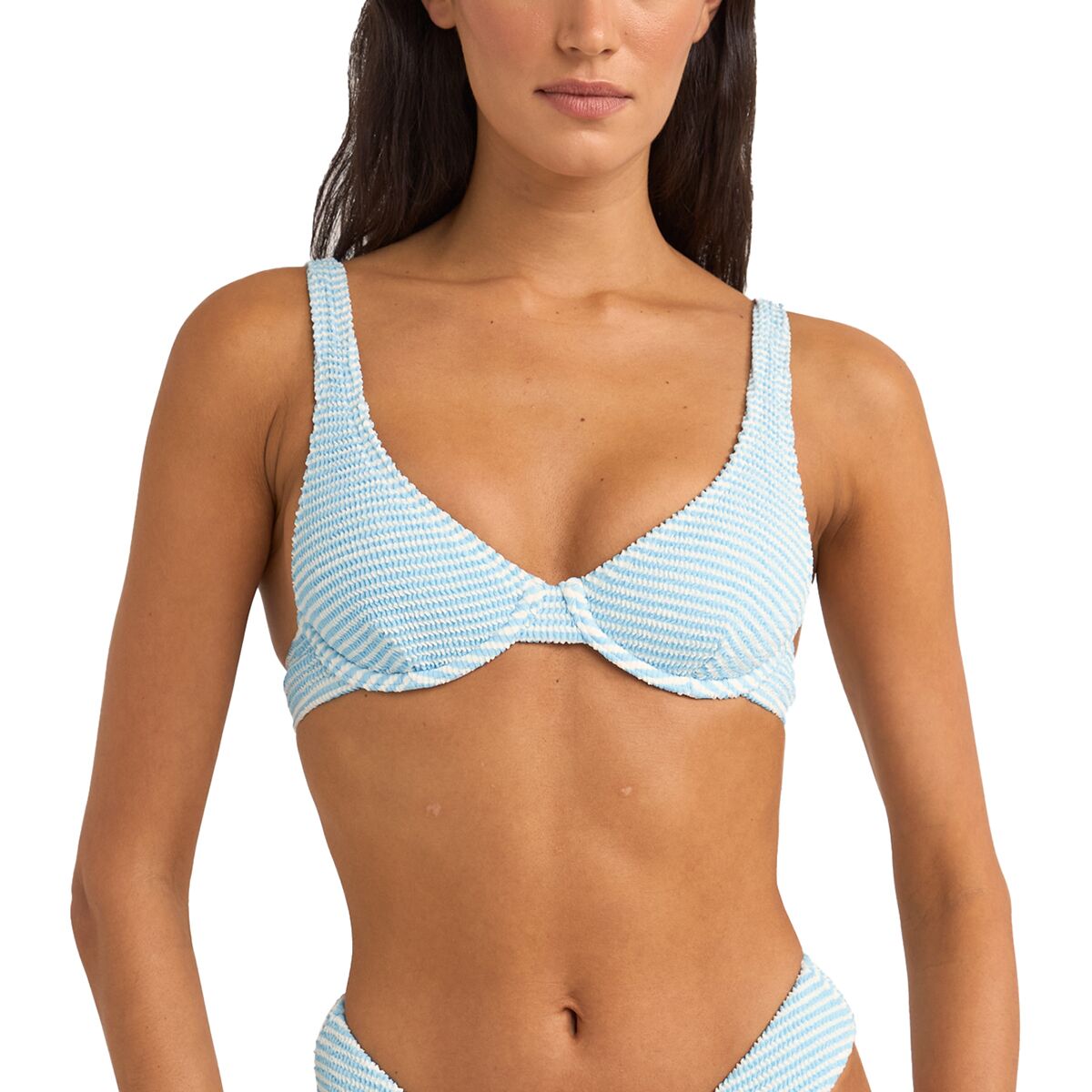 Rhythm Rhythm Cove Stripe Underwire Bikini Top - Women's Blue, M