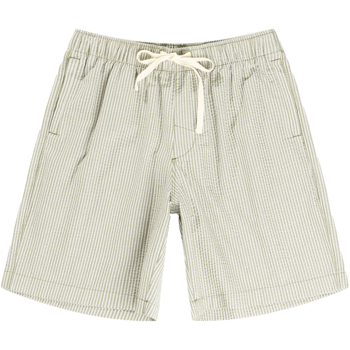Rhythm Rhythm Seersucker Stripe Jam Short - Men's Olive, 34