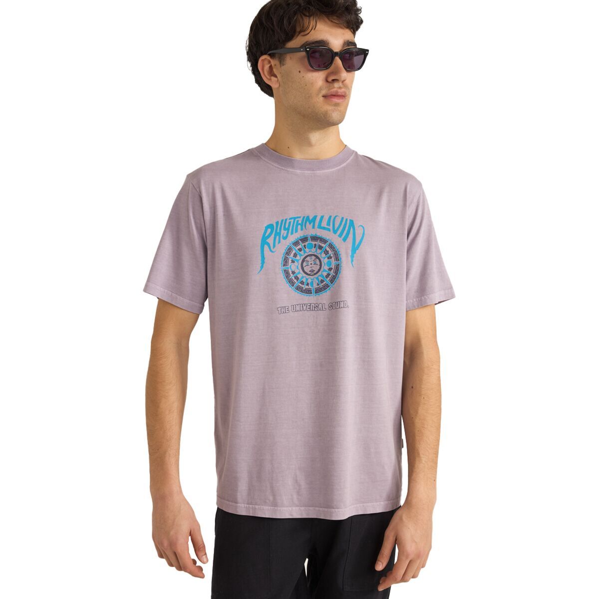 Rhythm Universal Sound Vintage Short-Sleeve T-Shirt - Men's Plum, L