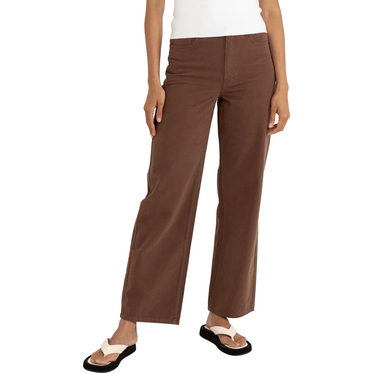 Rhythm Rhythm Beyond Relaxed Leg Pant - Women's Chocolate, 8