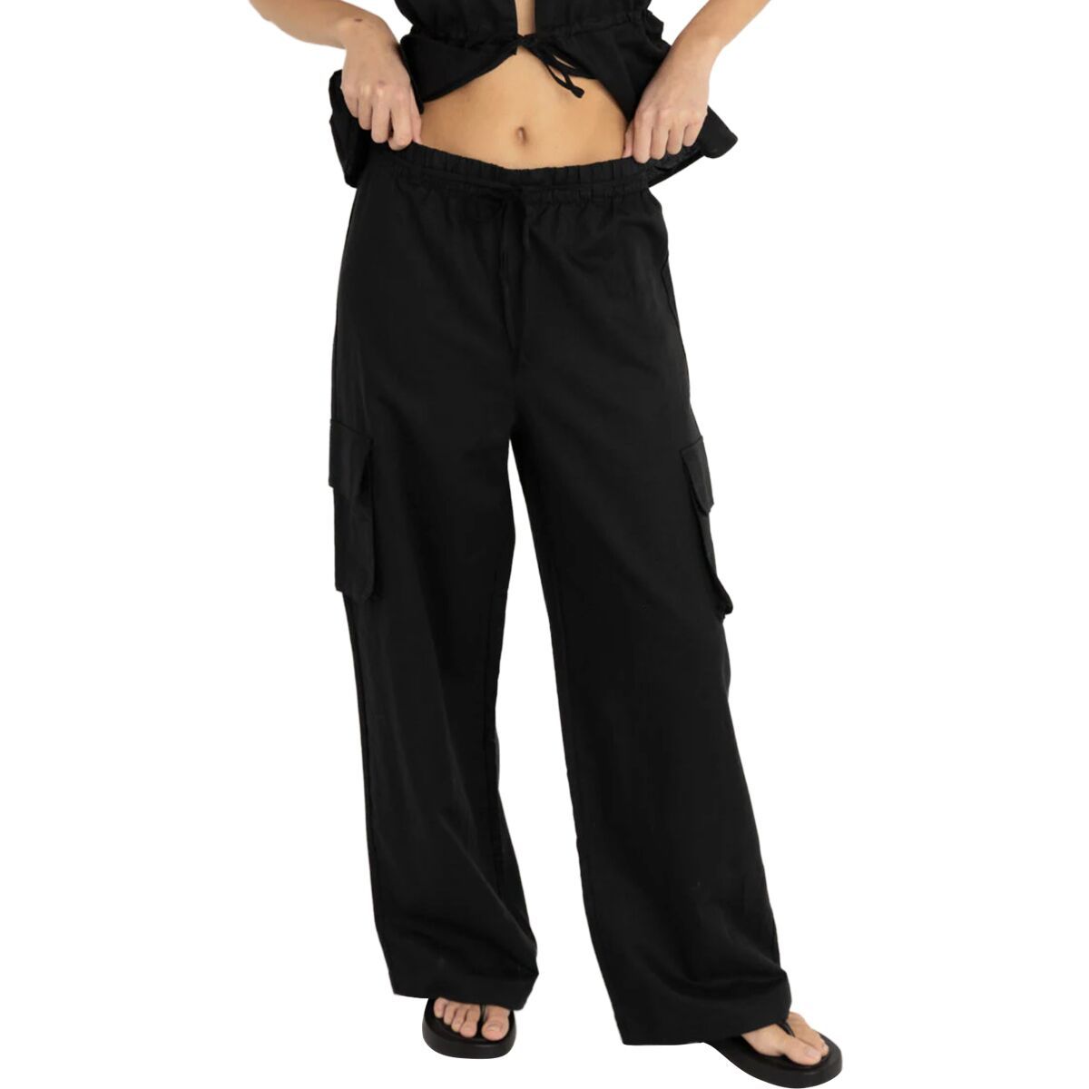 Image of Rhythm Cove Cargo Pant - Women's Black, 10