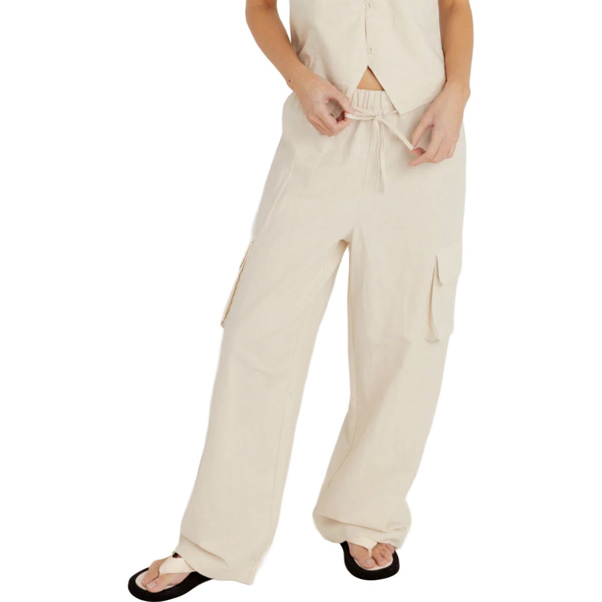 Rhythm Rhythm Cove Cargo Pant - Women's Oat, 2