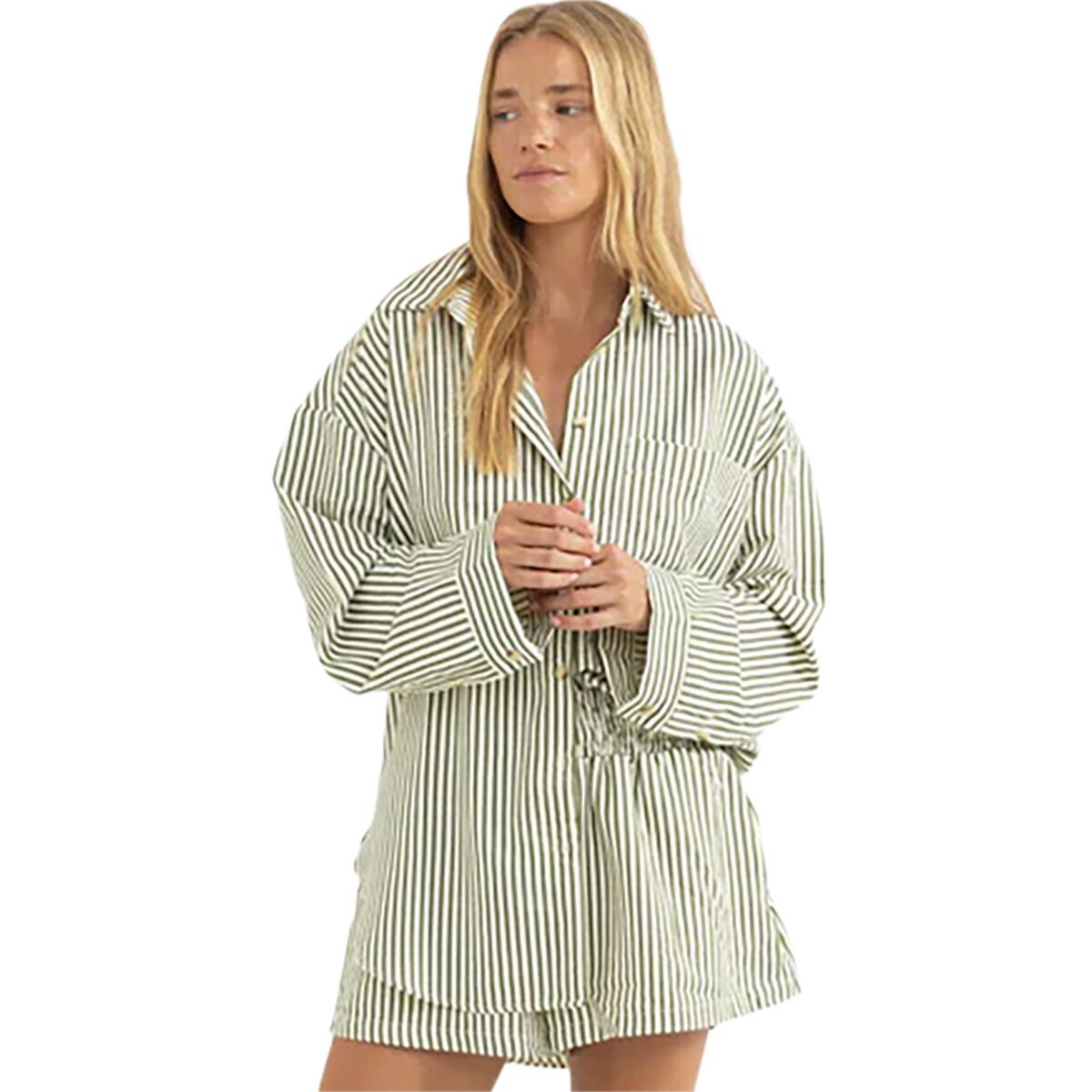 Rhythm Cove Stripe Long Sleeve Shirt - Women