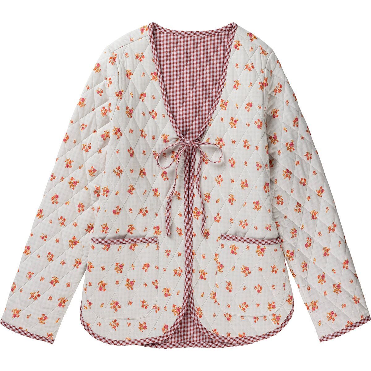 Image of Rhythm Rosie Floral Quilted Jacket - Women's Vintage White, L