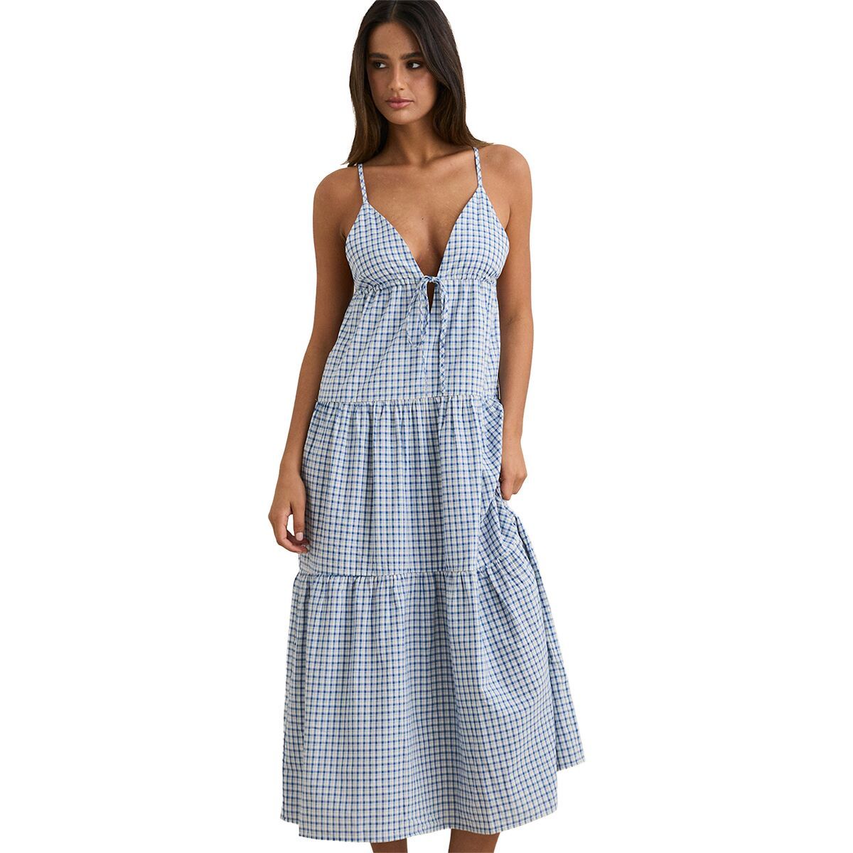 Image of Rhythm Jaci Maxi Dress - Women's Blue, L