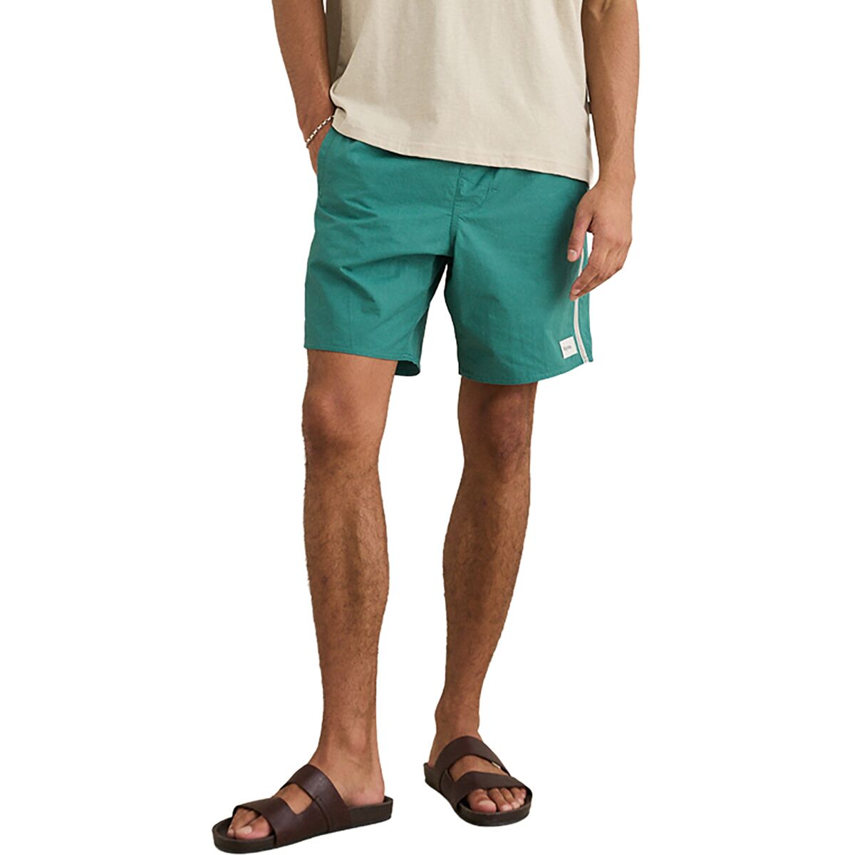 Image of Rhythm Heritage Beach Short - Men's Teal, 30