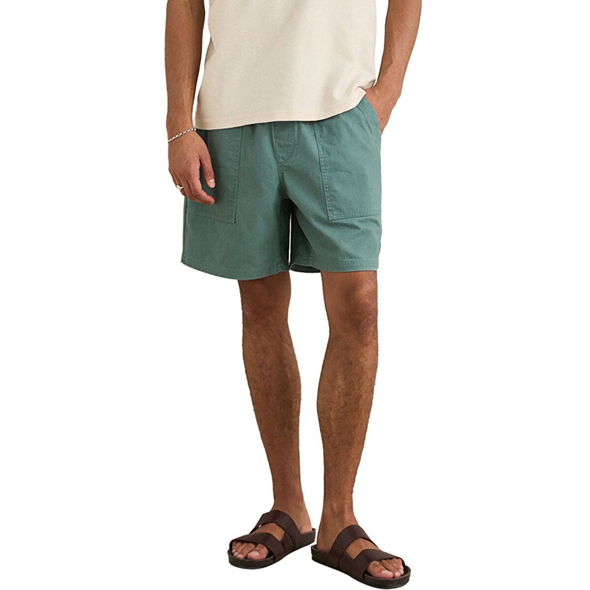 Image of Rhythm Herringbone Jam Short - Men's Sea Foam, 32