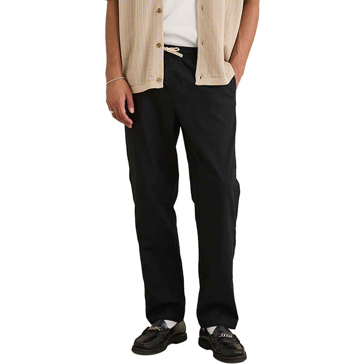 Image of Rhythm Linen Jam Pant - Men's Black, 34