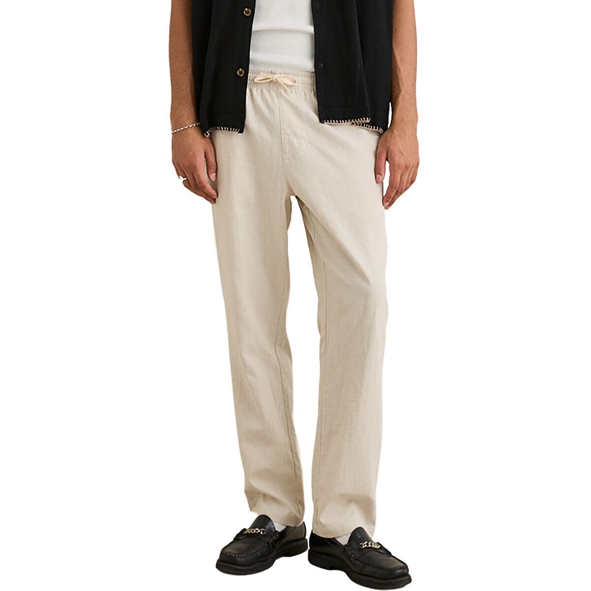 Image of Rhythm Linen Jam Pant - Men's Bone, 33